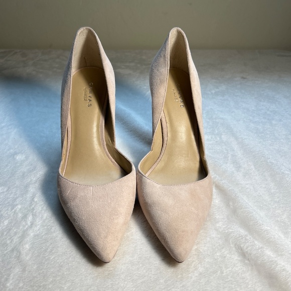Canvas beige/nude high heels - Picture 2 of 6